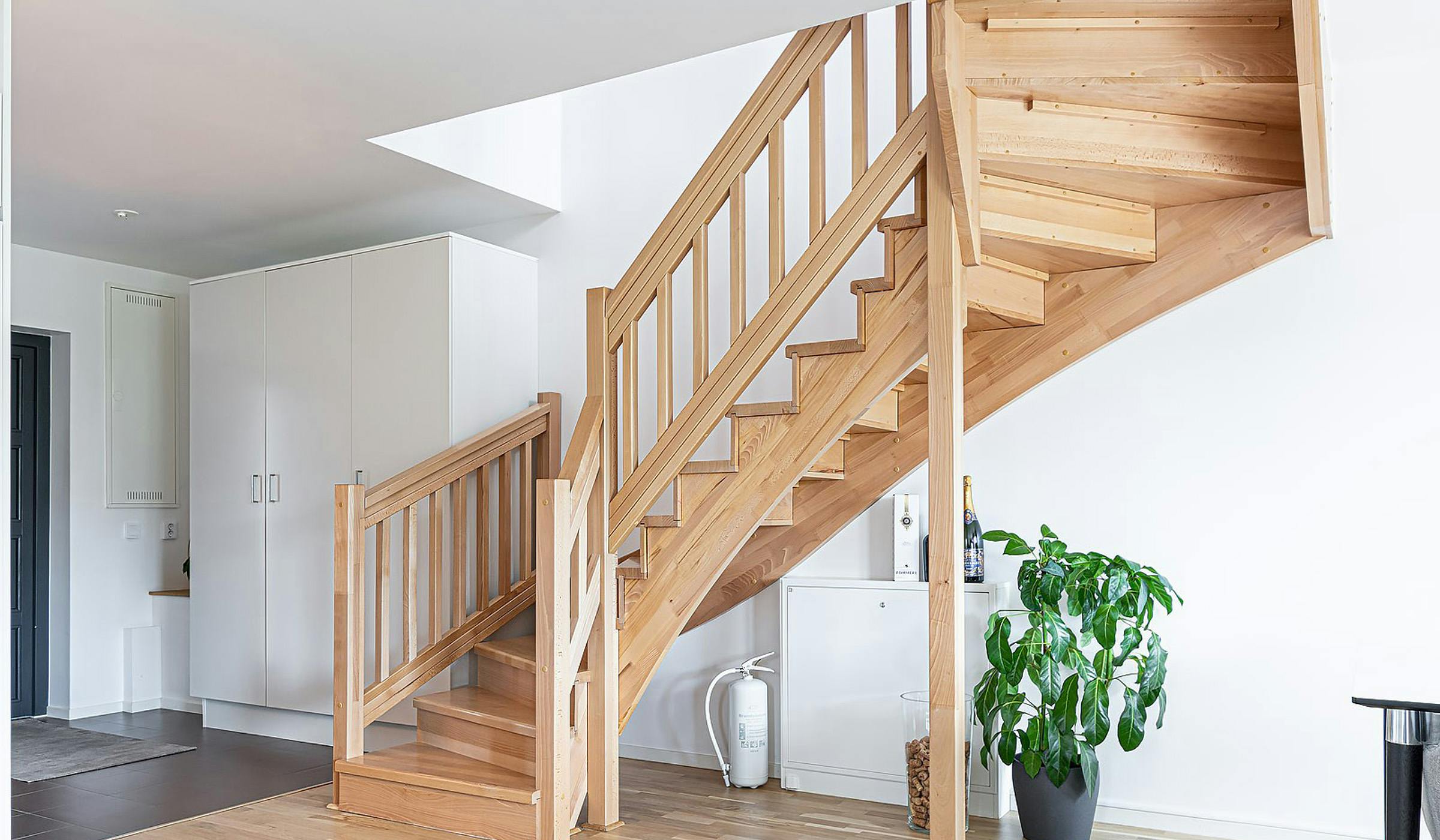 Beautiful wooden staircase