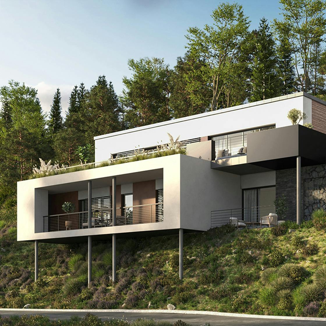 Residence prefabricated by Krivaja