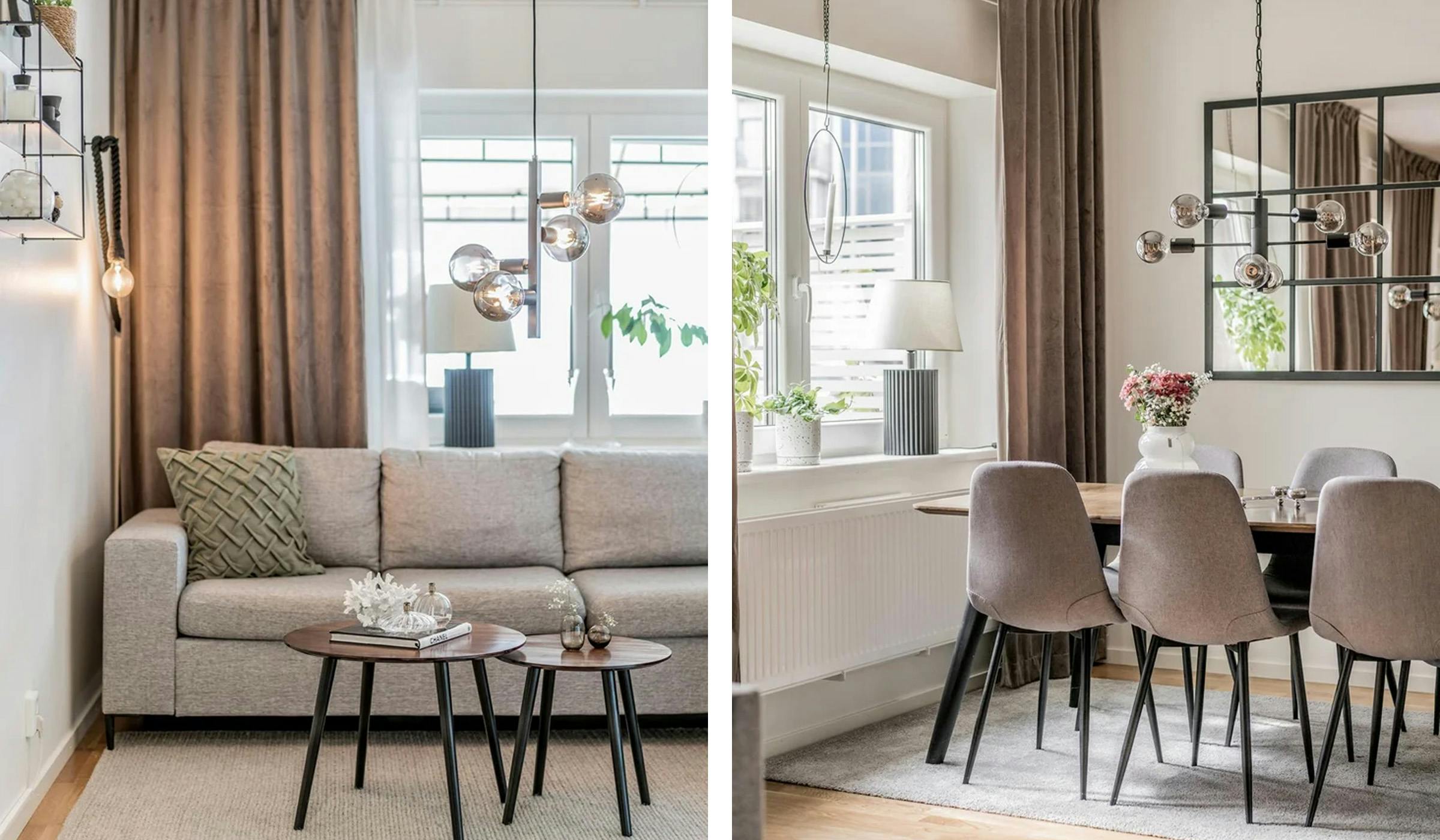 Minimalist interior design in Arnö Strand