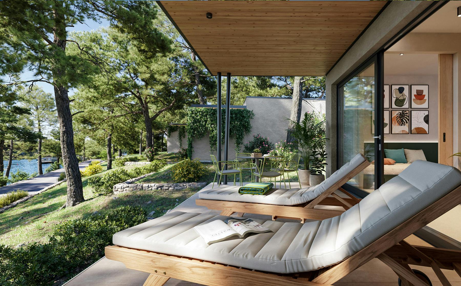 Valamar Amicor resort terrace lounge