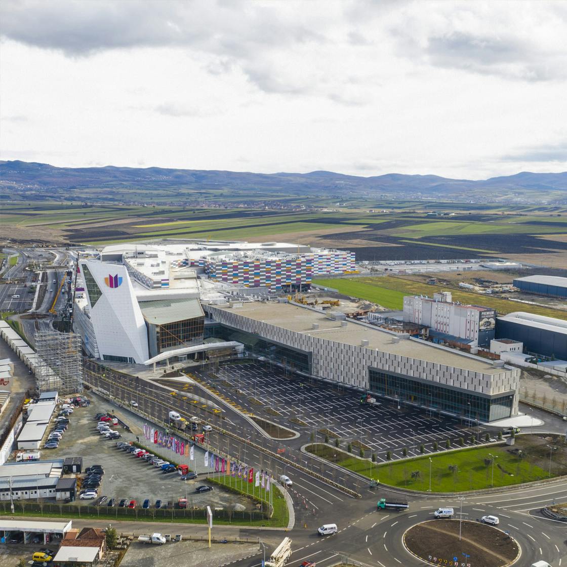 Prishtina Mall aerial view