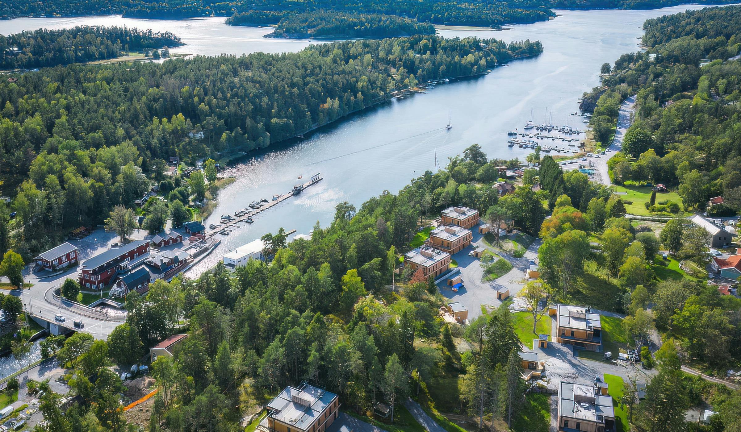 Aerial view of Strömma residential project