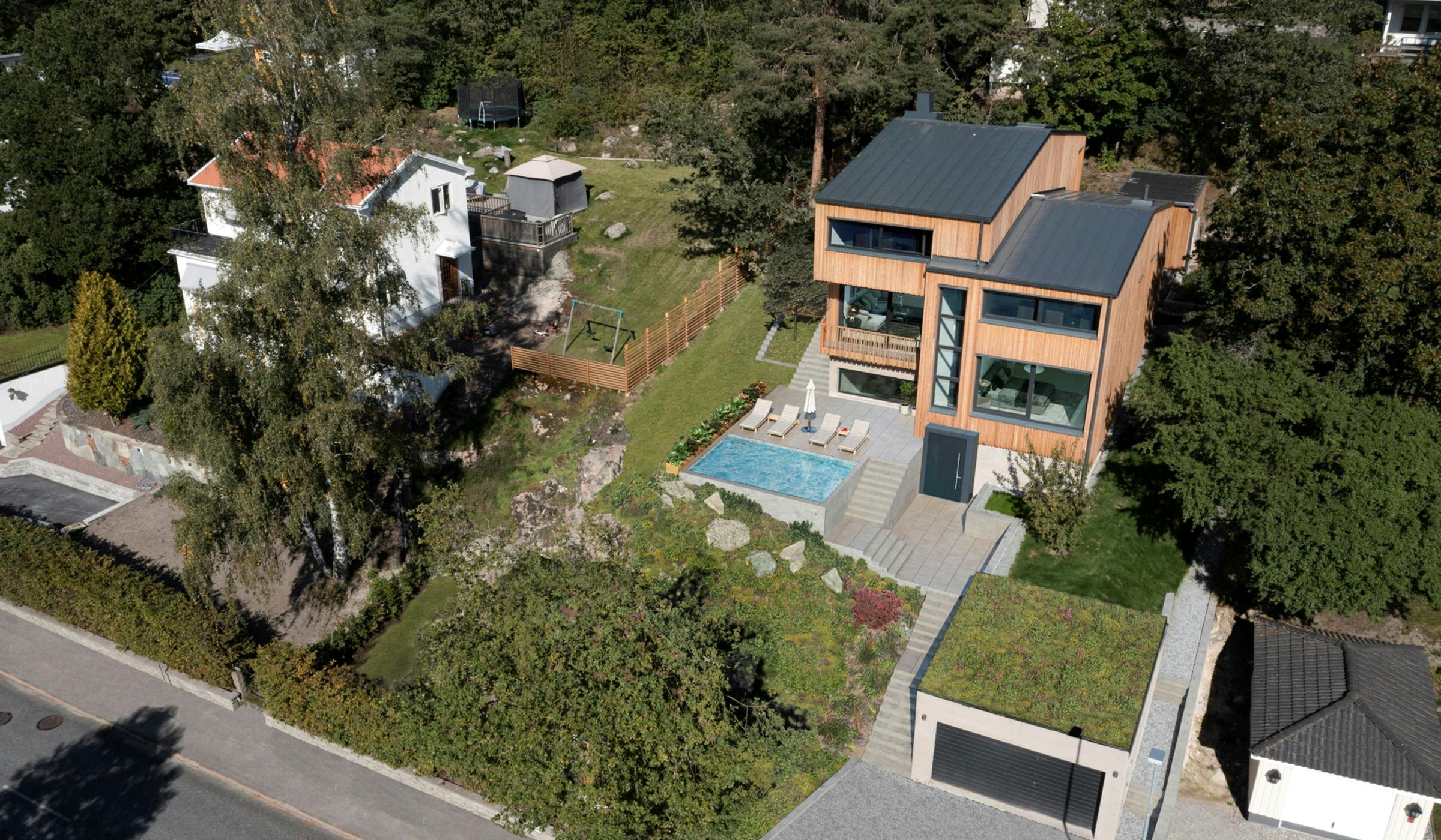 Rock wool insulated private residence