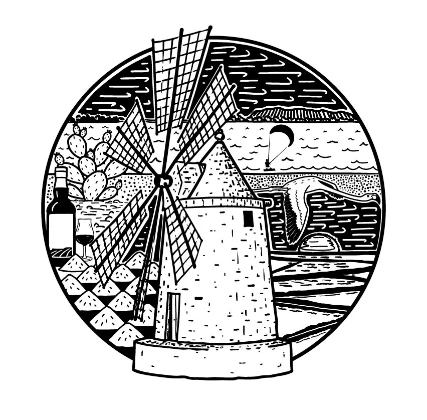 Lo Stagnone tee design
