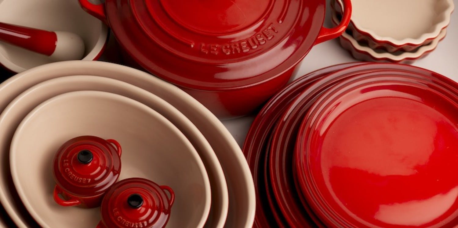 Missfärgad le creuset