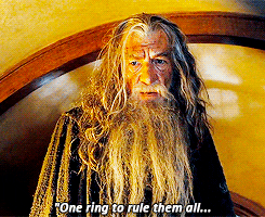one ring to rule them all gandalf lotr gif