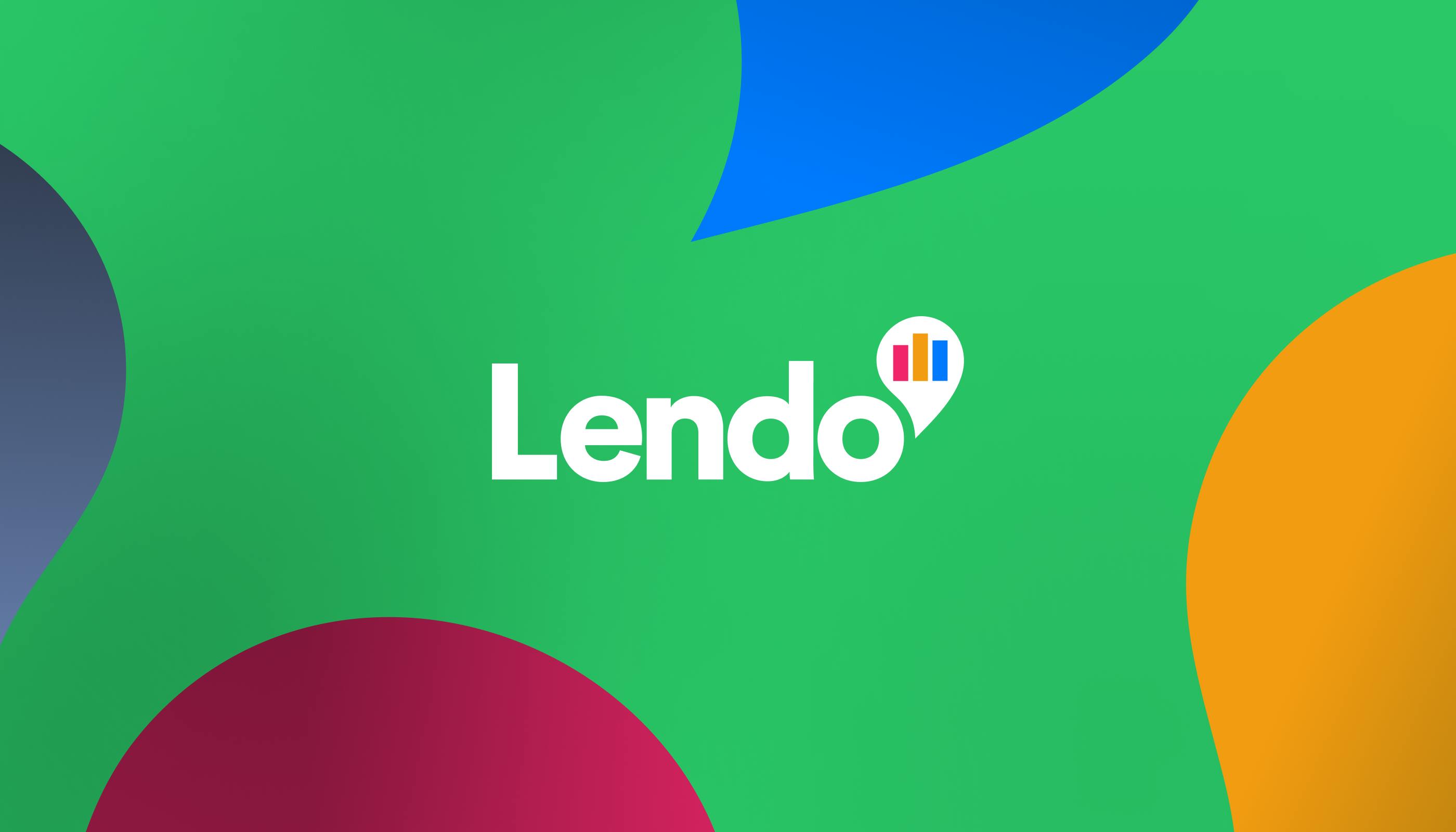 Lendos logotyp på en grön bakgrund