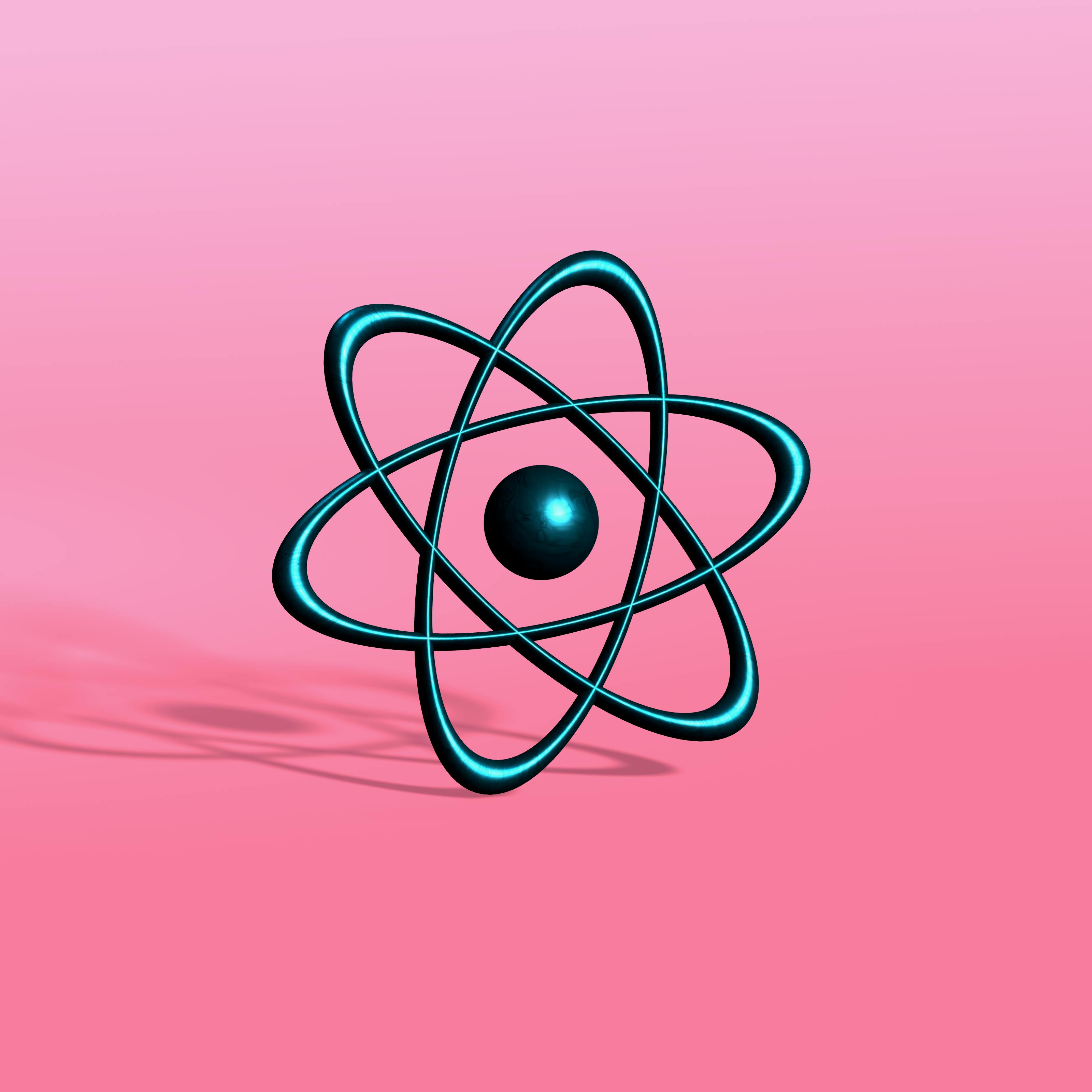 3D-rendering av React Natives logotyp