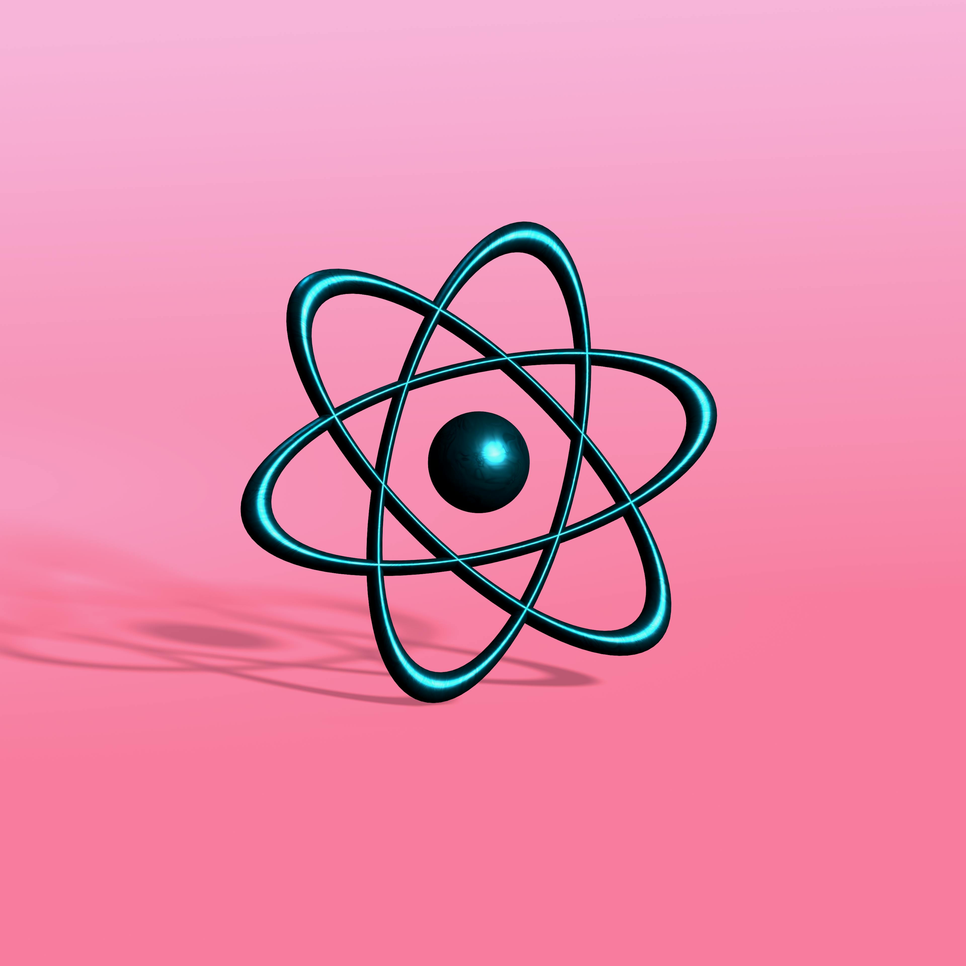 3D-rendering av React Natives logotyp