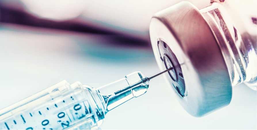 Decorative: syringe used in clinical trials