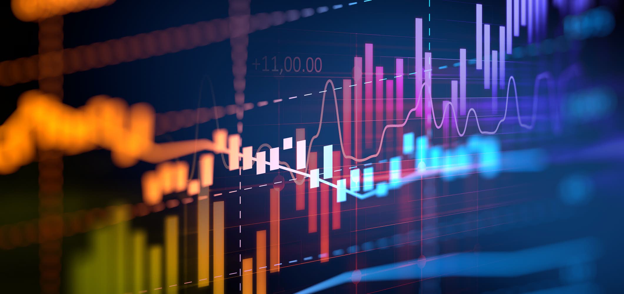 Graph depicting the up and down of business