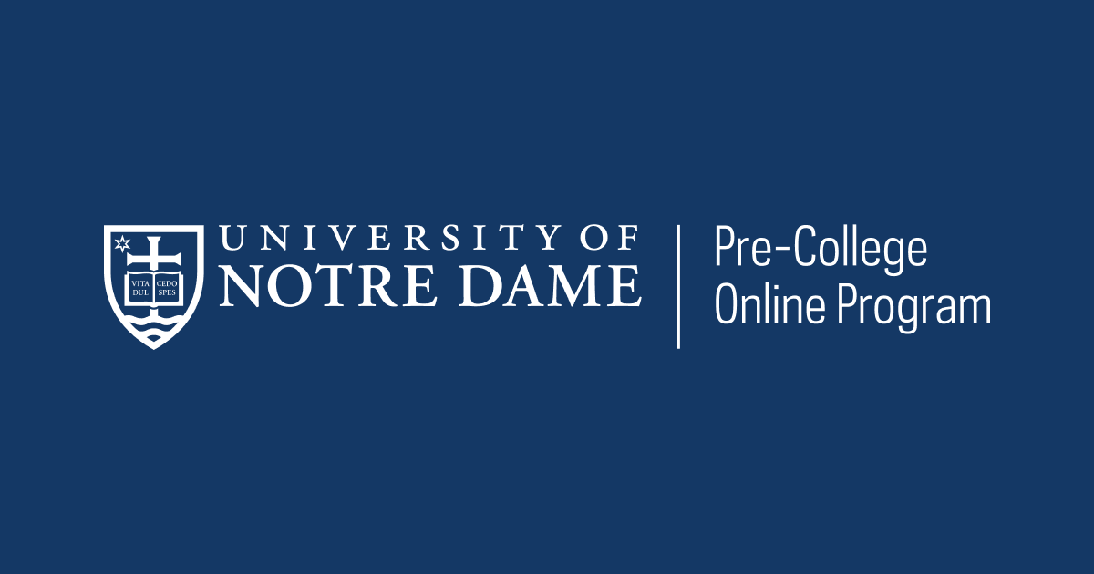 Notre Dame Pre-College Program | Online Courses