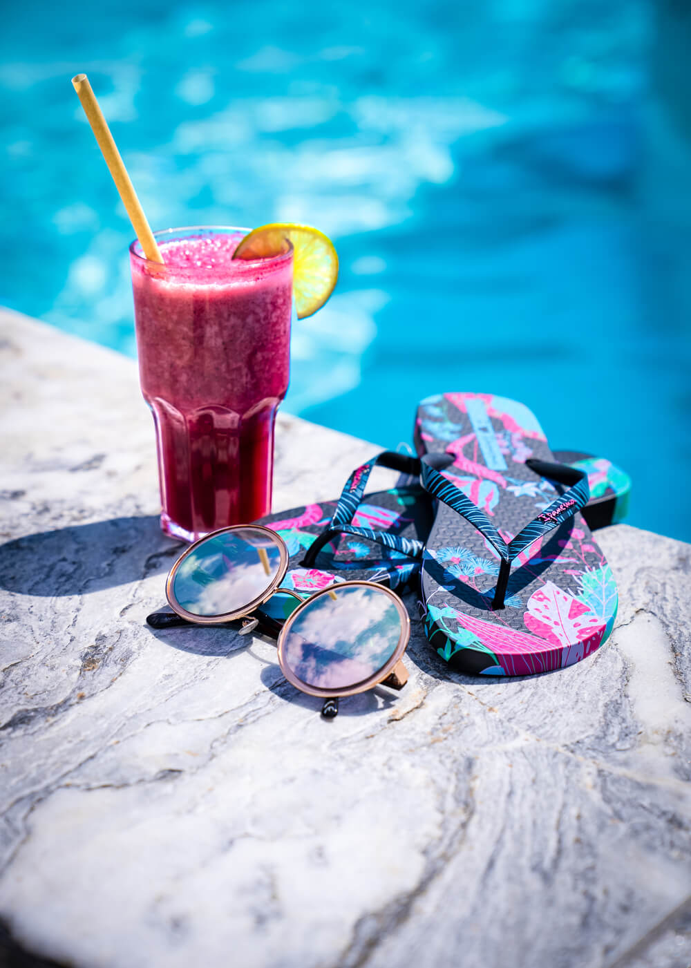 Smoothie am Pool