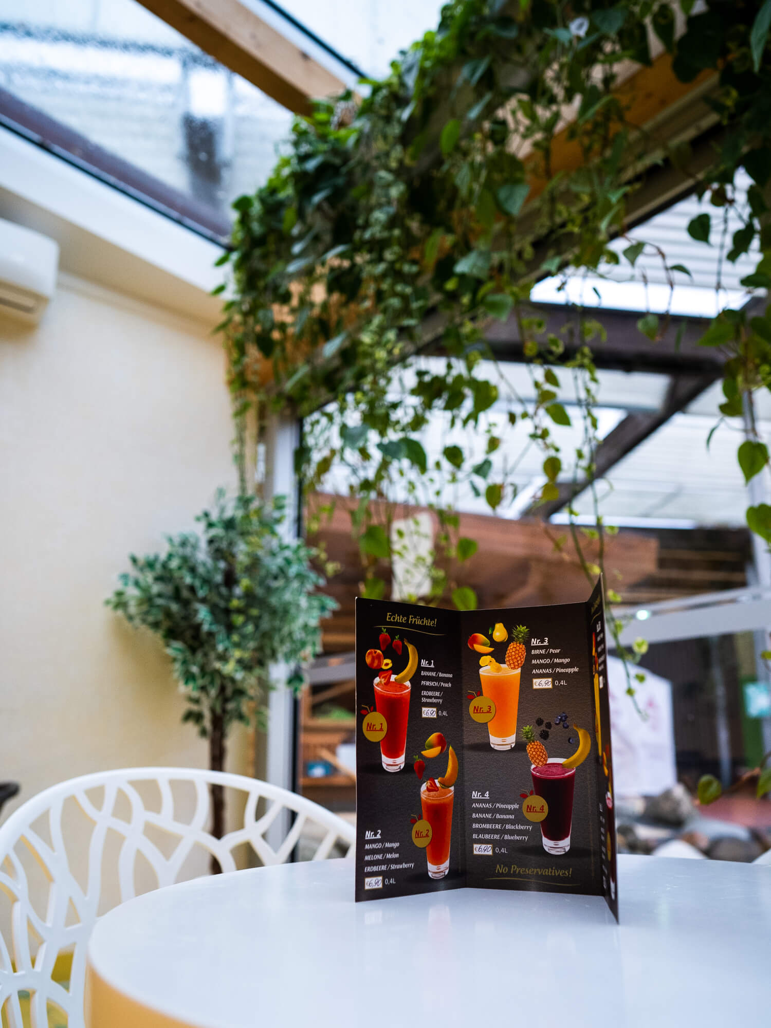 Wellnessbar Getränke
