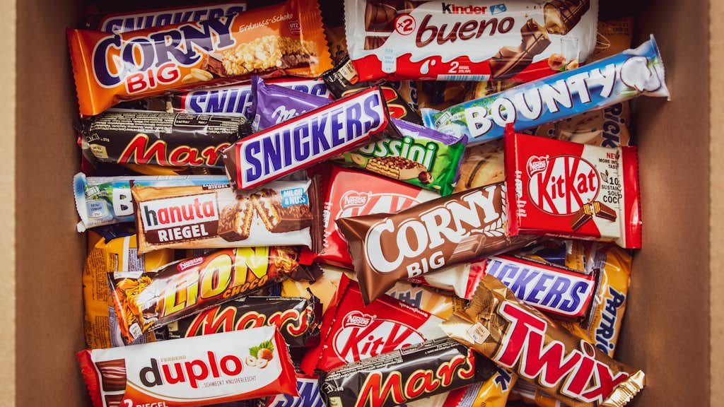Schublade voller Snacks