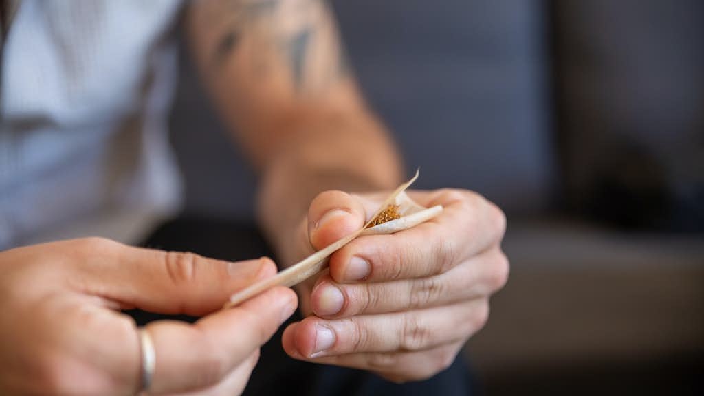 Joint wird gerollt