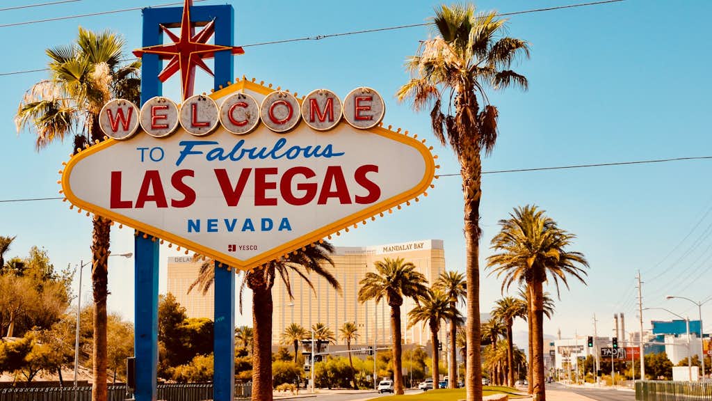 Las Vegas Willkommens-Tafel