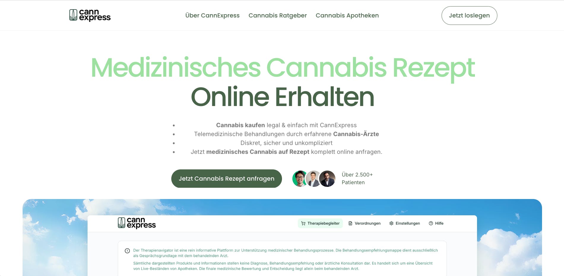 Screenshot CannExpress