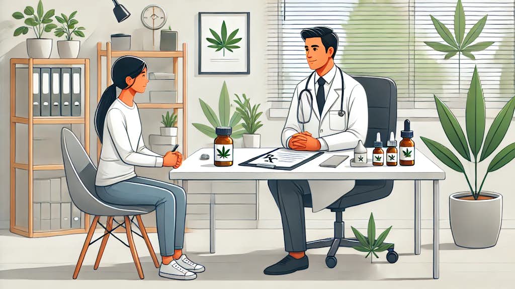 Mit dem Hausarzt über eine mögliche Cannabistherapie sprechen.