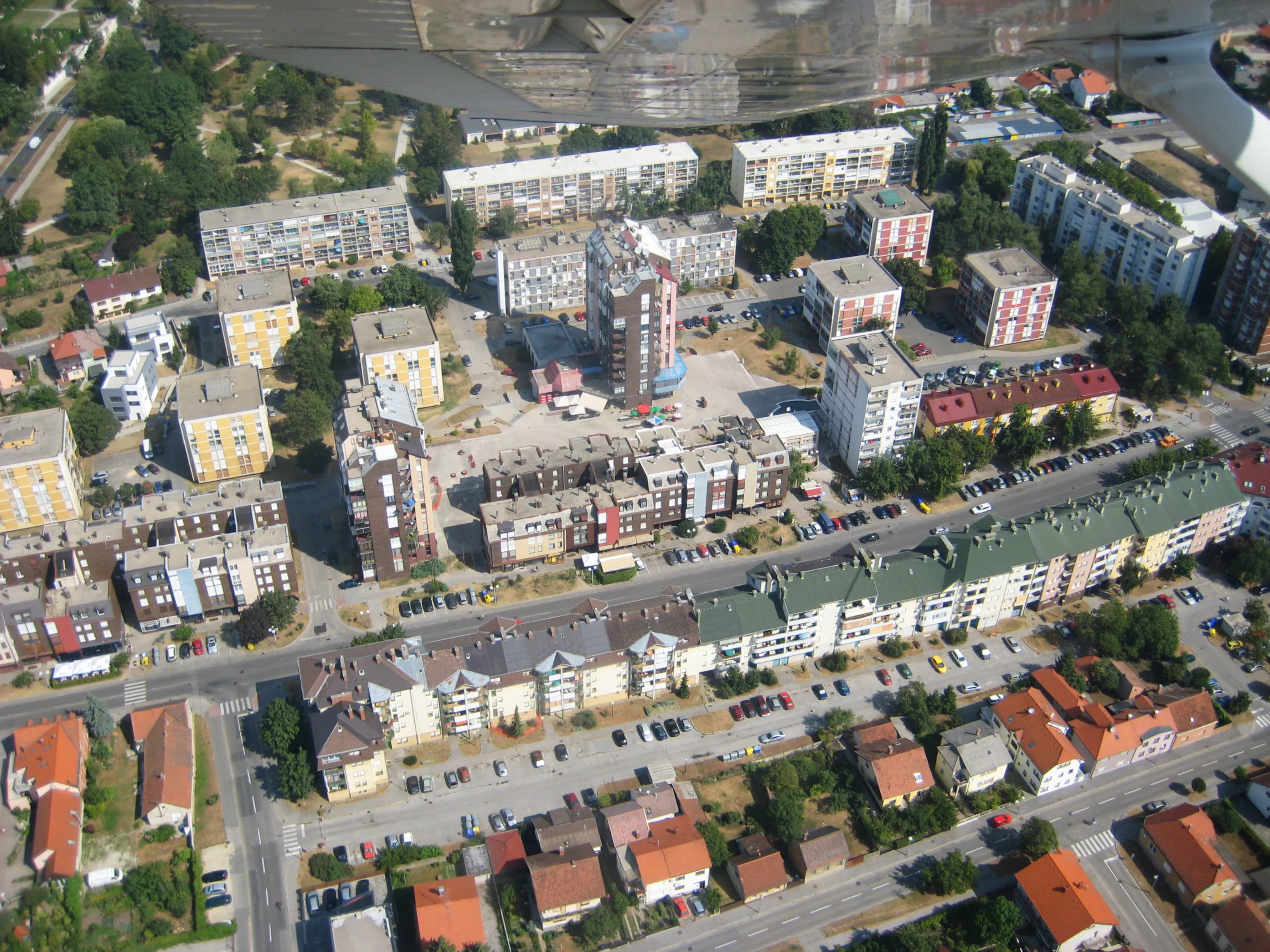 Ulica braće Radić i Trakošćanska snimljene 2013., iz albuma obitelji Komar