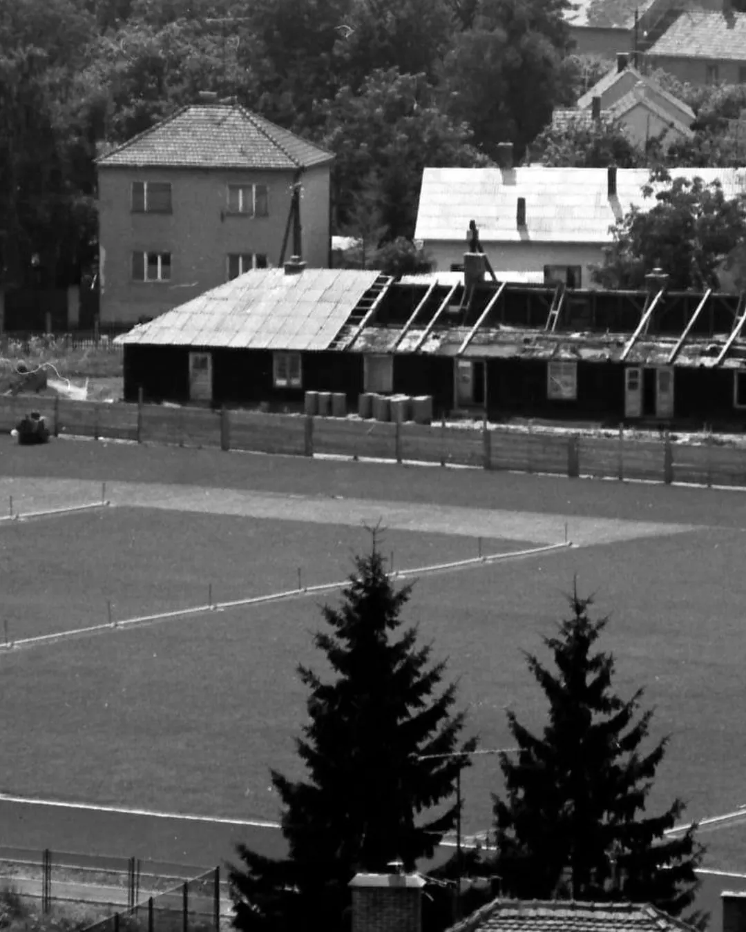 Stadion Sloboda, 1980-ih snimio Ivan Levanić 