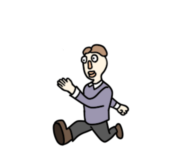 running drawing