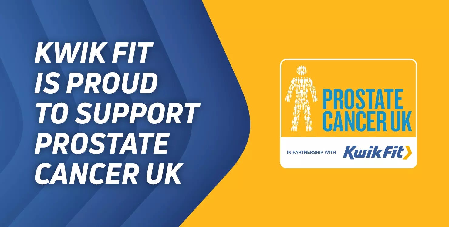 Kwikfit Prostate Cancer UK banner