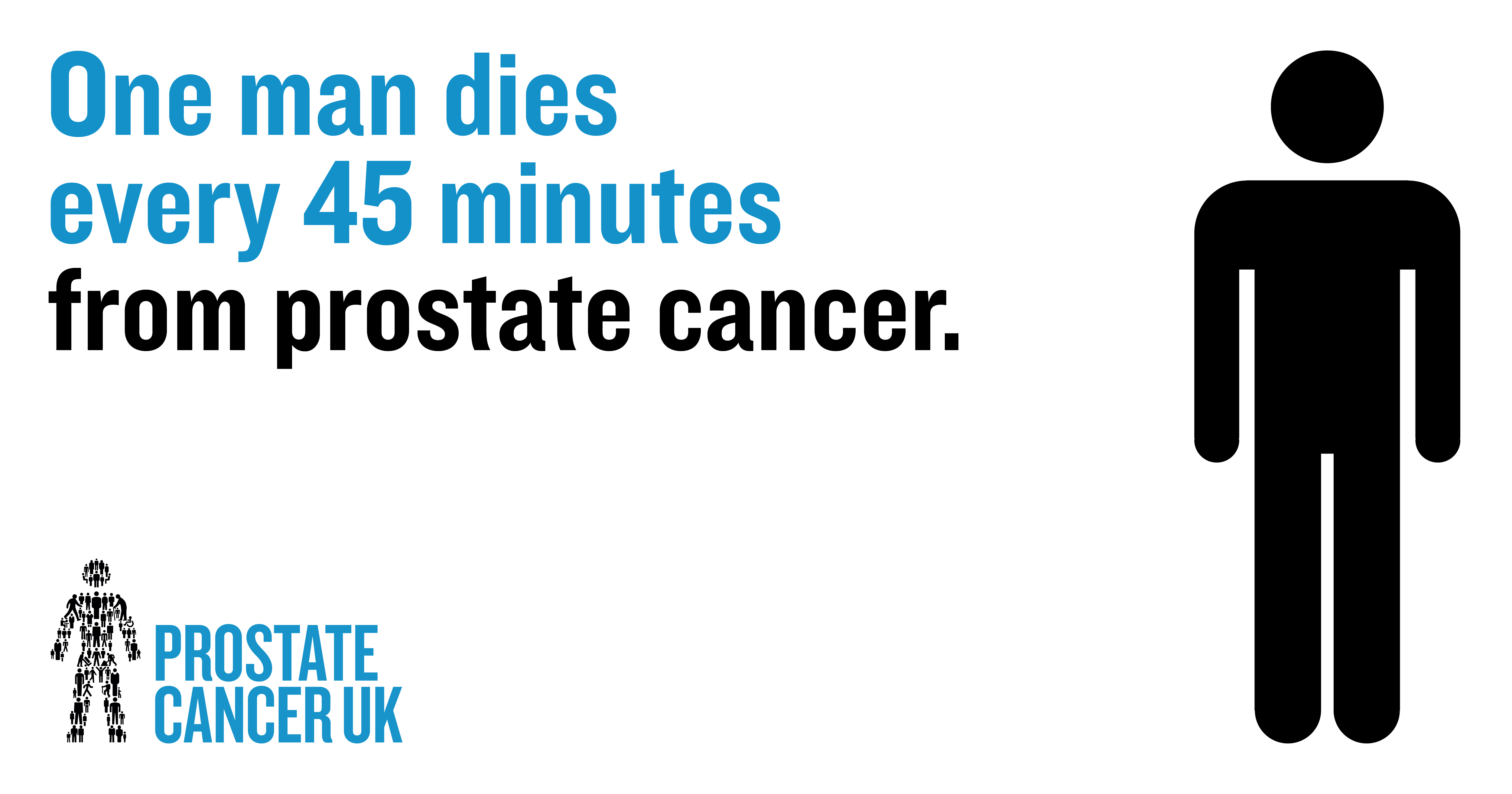 Infographic - One man dies every 45 minutes from prostate cancer.