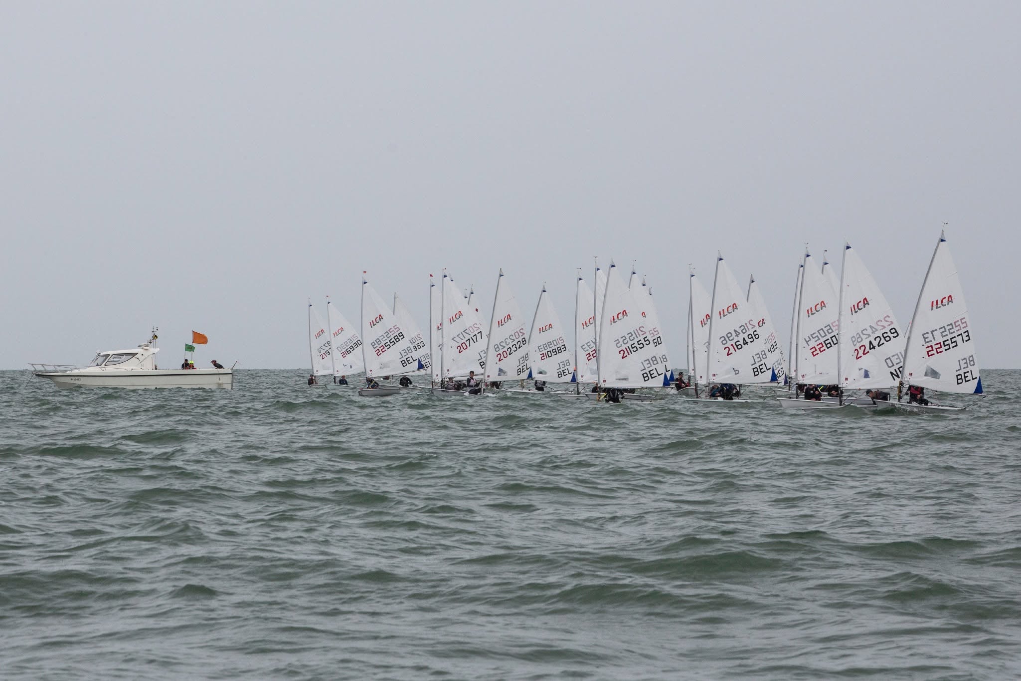 ILCA's aan de start van OBK ILCA the KYCN