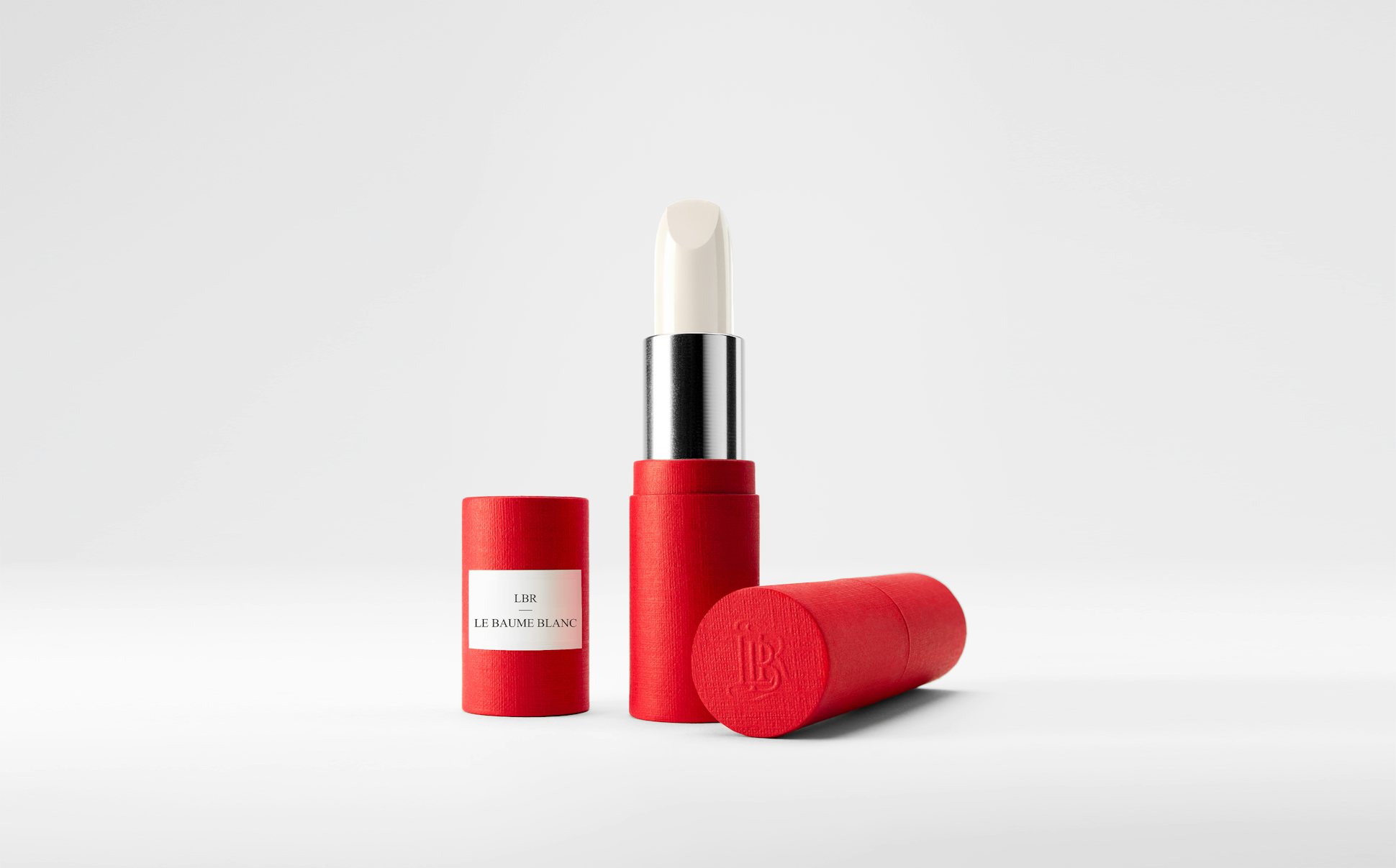 La bouche rouge White balm lipstick in the red paper case