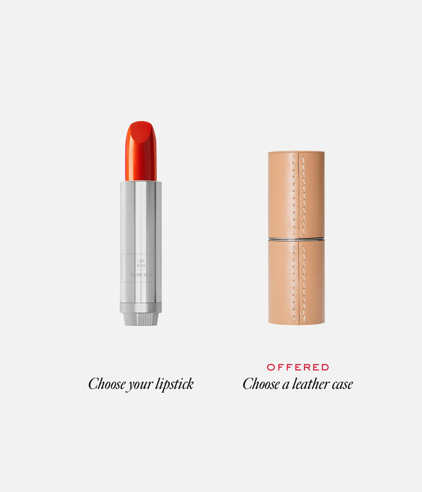 La bouche rouge Nude Red lipstick