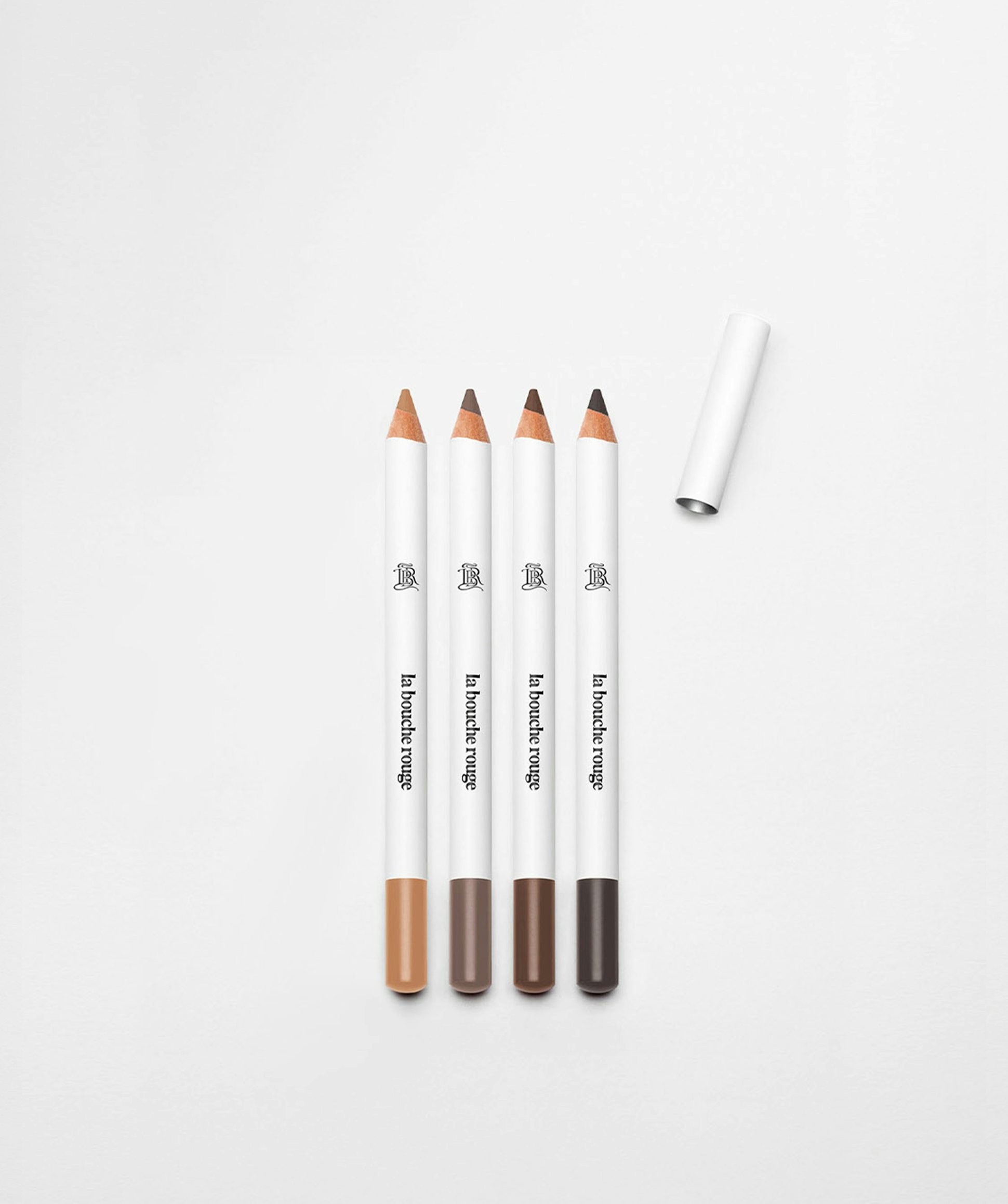 La bouche rouge, Paris Eyebrow pencils in blonde, light brown, dark brown and black