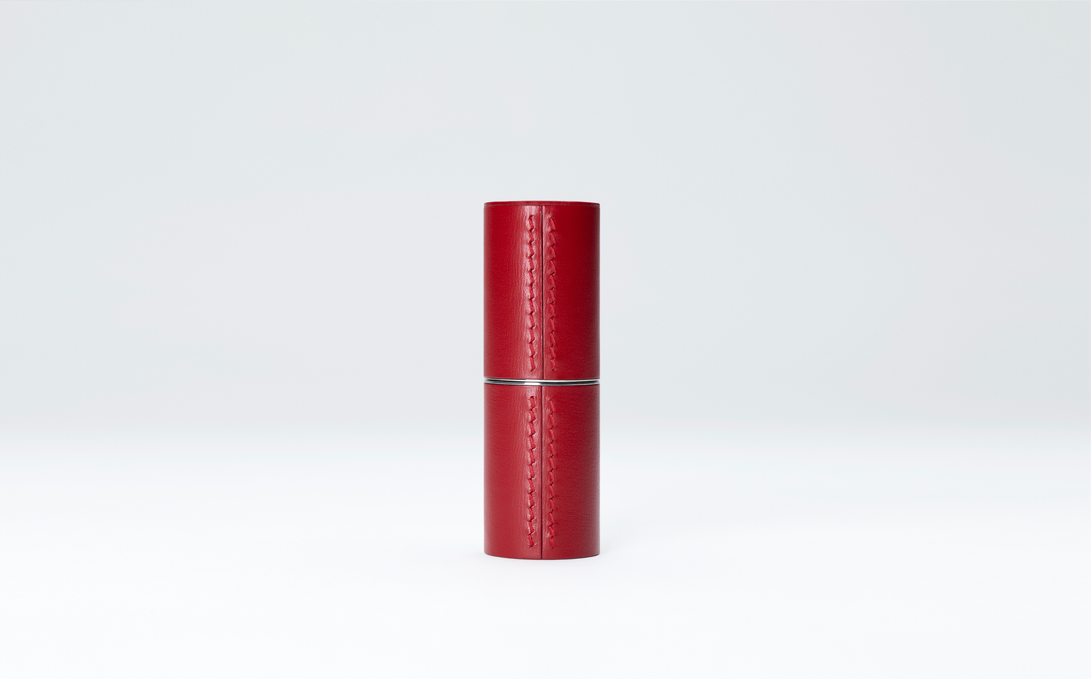 Elegant Design Eelskin Soft Leather Lipstick Case E 565 , Red