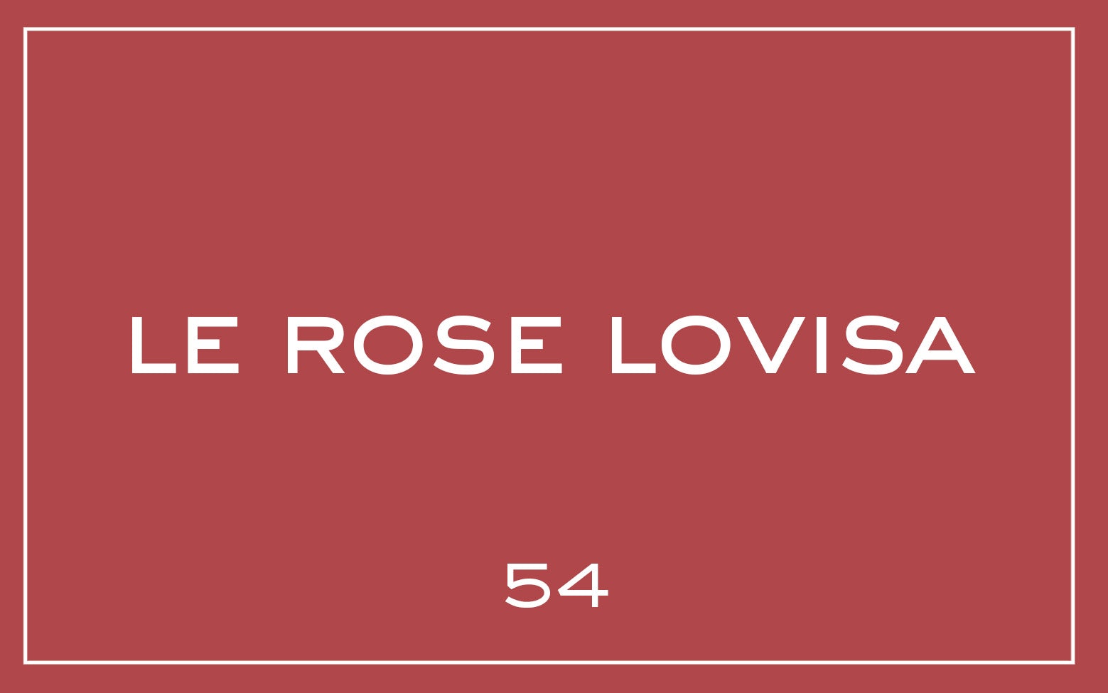 La bouche rouge nuance du rouge à lèvres Le Rose Lovisa avec du texte 