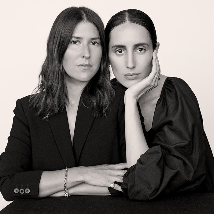 La bouche rouge Unconditional Magazine founders Alexandra Nataf and Ilona Hamer