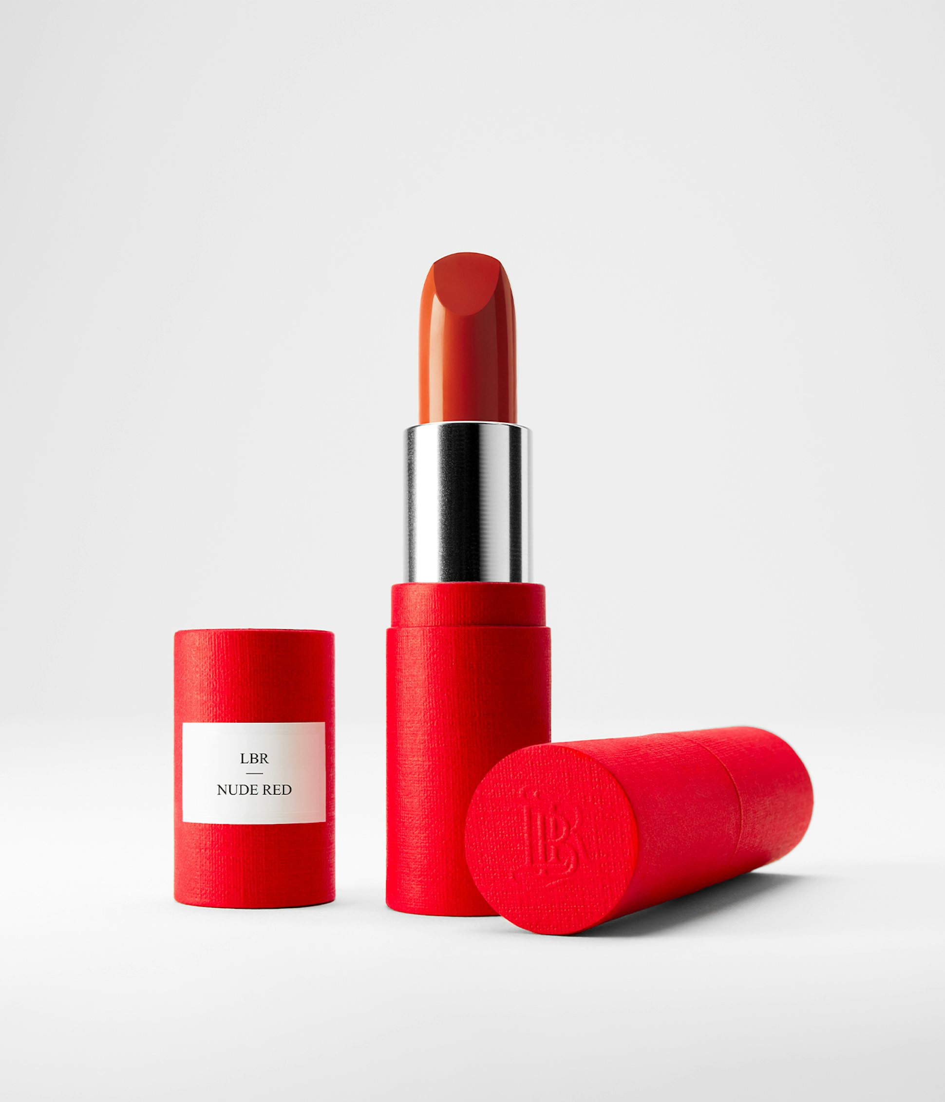 La bouche rouge Nude Red in it's red paper case