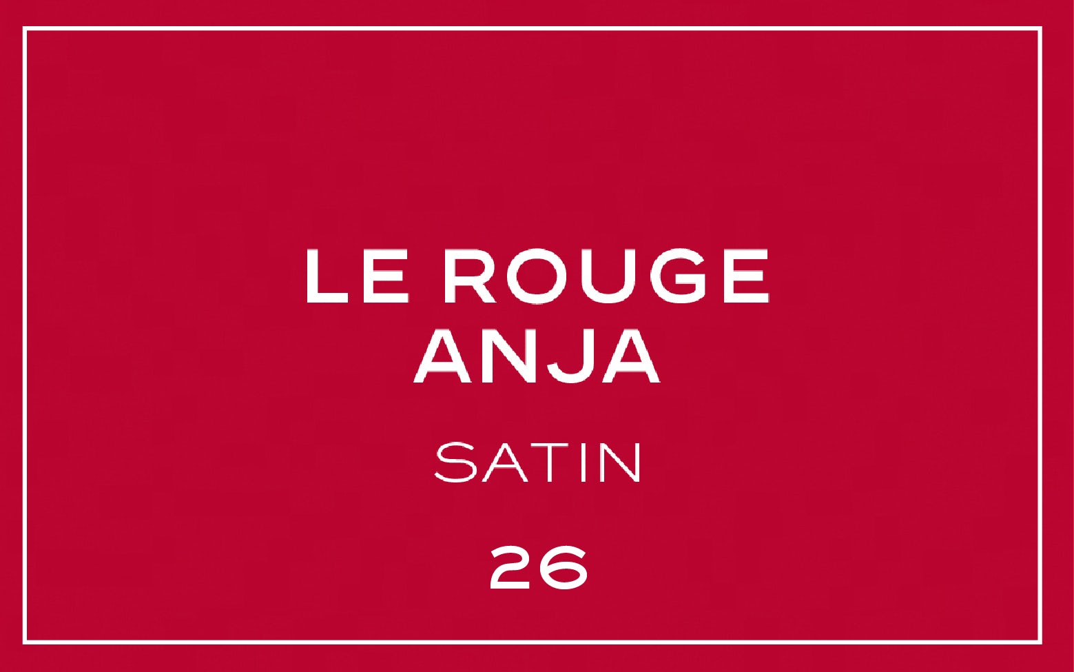 La bouche rouge Le Rouge Anja lipstick swatch with text