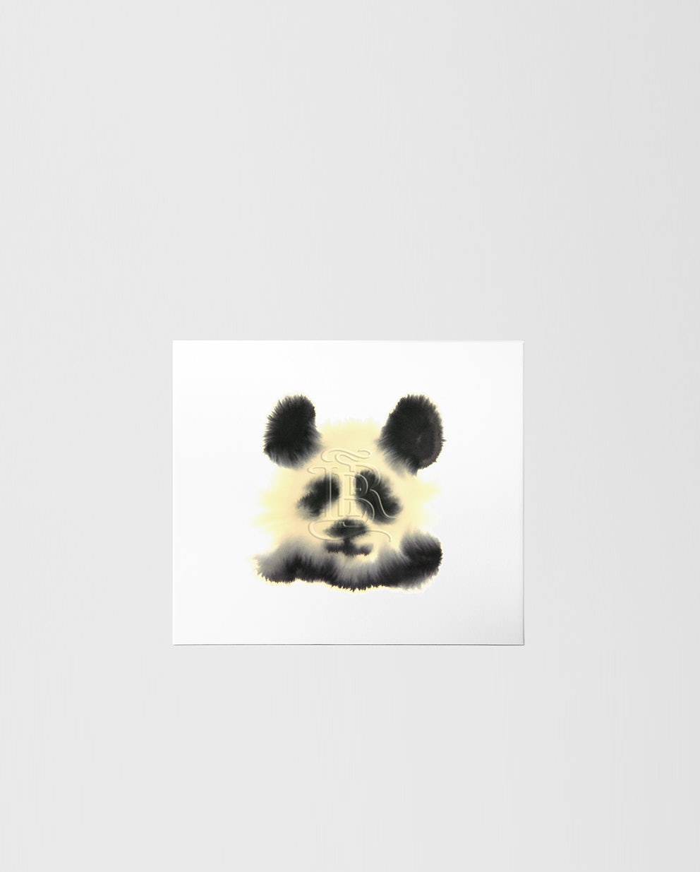 La bouche rouge x Wild Animals panda par l'artiste Rop Van Mierlo