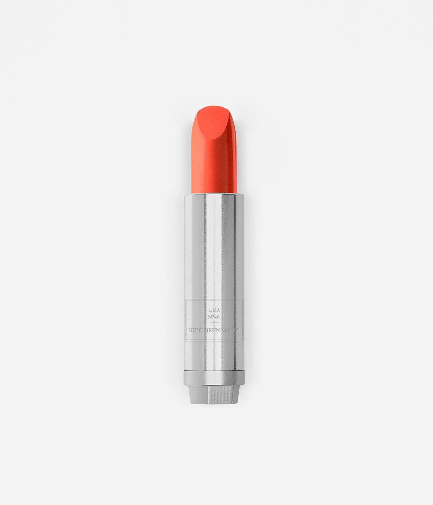 La bouche rouge Nude Brun Matte lipstick in metal refill