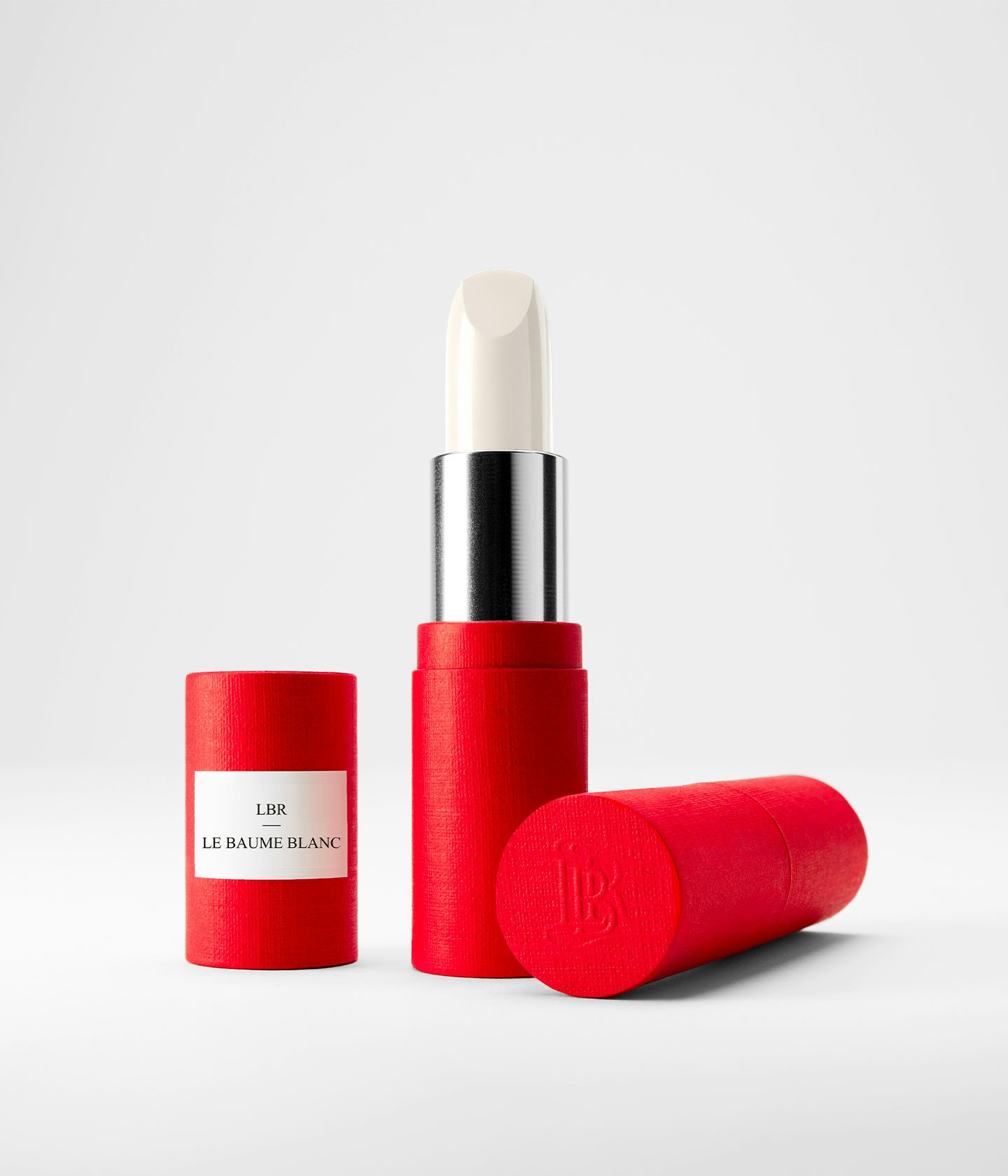 La bouche rouge White balm lipstick in the red paper case