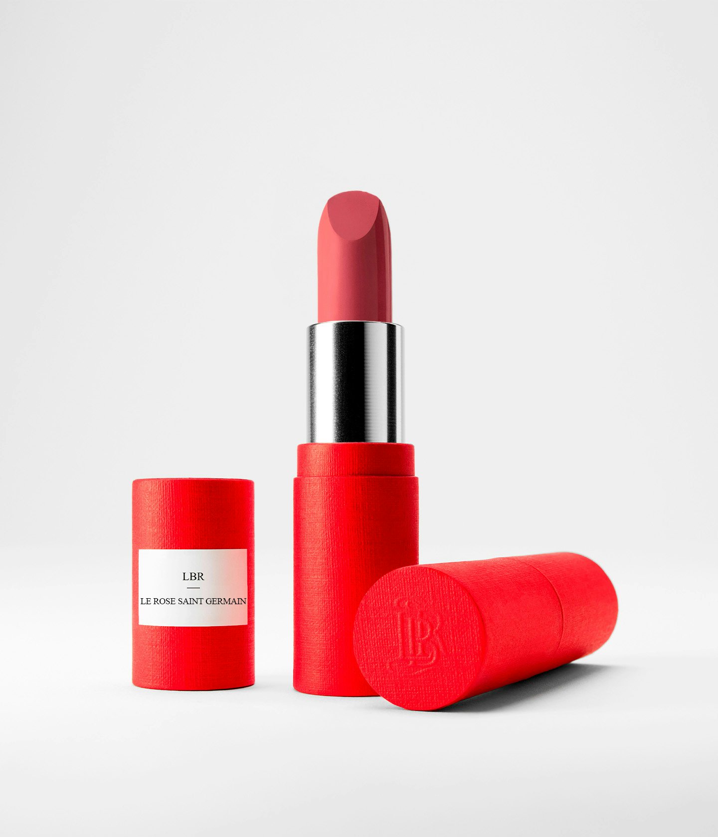 La bouche rouge Le Rose Saint Germain lipstick in the red paper case