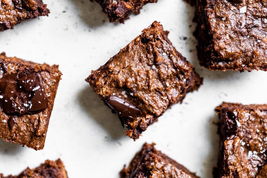 Brownie à la patate douce et purée d