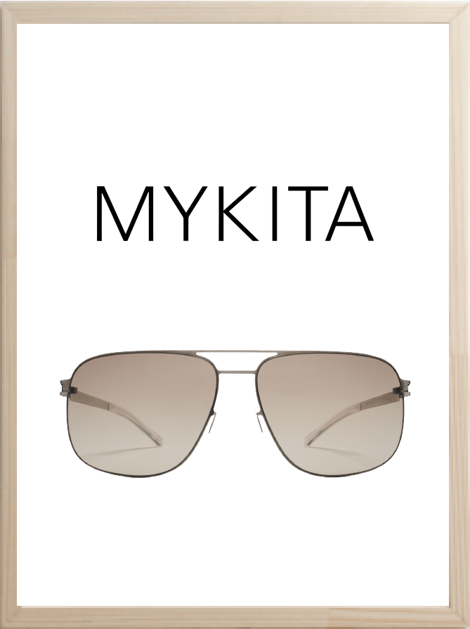 logo mykita lunettes de soleil métal 