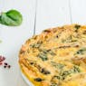 No-pastry mackerel and spinach quiche
