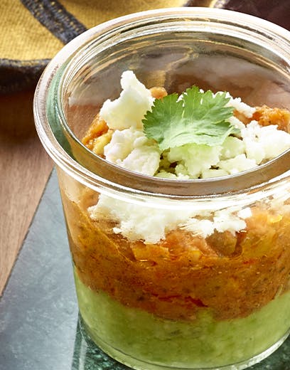 recette de verrines aux sardines et guacamole