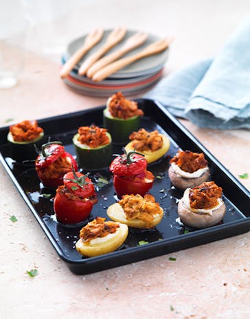 Mini Tuna-stuffed vegetables