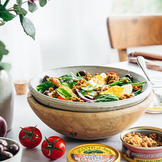 recette de salade de thon à la niçoise