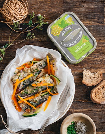 Sardines nantaises en papillote