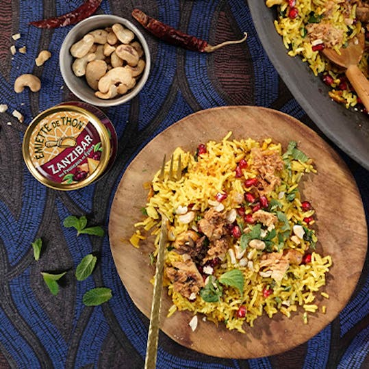 recette riz biryani la belle-iloise à l'émietté de thon zanzibar