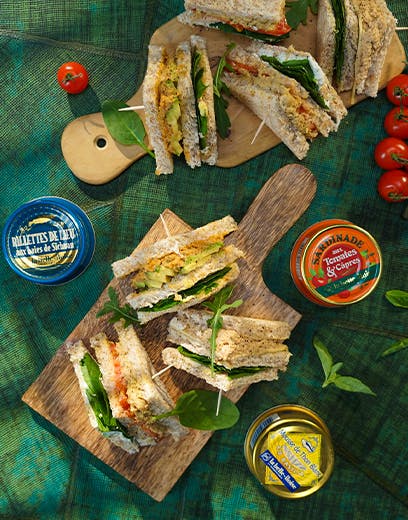 recette la belle-iloise mini clubs-sandwichs aux poissons